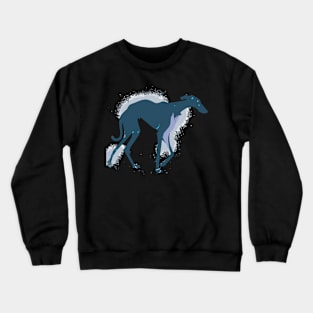 Greyhound Print Poster Art Crewneck Sweatshirt